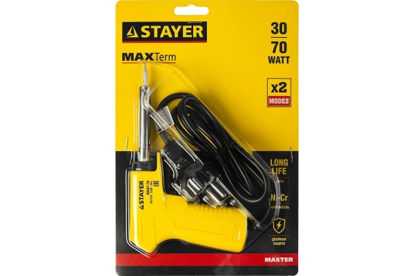 Электропаяльник STAYER Maxterm 30-70 Вт конус 55307-70 Электропаяльник STAYER Maxterm 30-70 Вт конус 55307-70