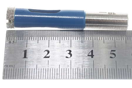 Алмазное трубчатое сверло по керамике и стеклу ЗУБР Профессионал Р60, трехгранный хвостовик, 10 мм, для дрели 29850-10