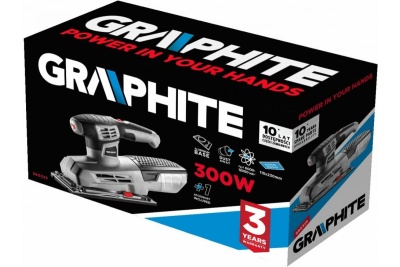 Вибрационная шлифовальная машина GRAPHITE 59G325