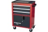 Инструментальная тележка IZELTAS ECO красно-серая, с инструментами, 3 ящика 8243001196