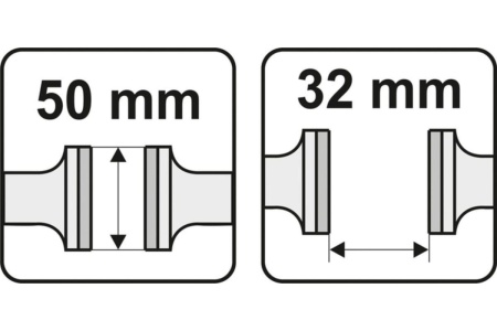 Ручные тиски YATO 50 мм, L-165 мм YT-65082