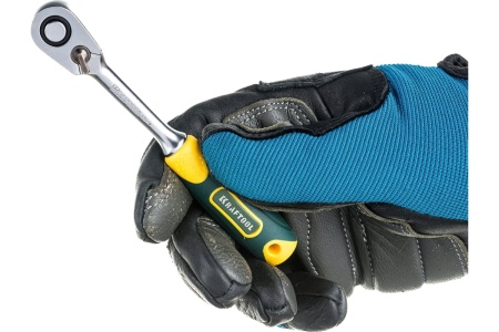 Трещотка для торцовых головок KRAFTOOL PRO, Cr-V сталь, 60 зубцов, 1/4 27794-1/4_z02 Трещотка для торцовых головок KRAFTOOL PRO, Cr-V сталь, 60 зубцов, 1/4 27794-1/4_z02