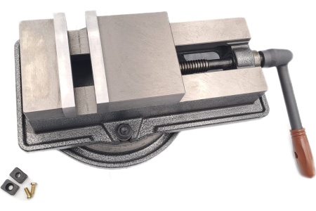 Станочные тиски TORNERI прецизионные поворотные L губок 125 мм, серия QM16125 Swivel 045758