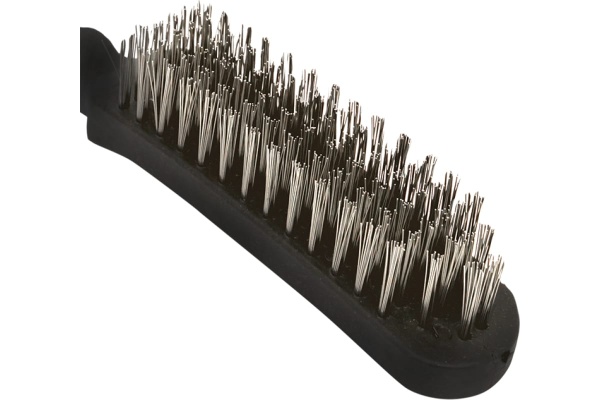 Стальная кордщетка EKF пластиковая ручка, 5 рядная Expert wbs-pl-5-exp