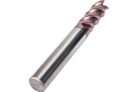 Фреза концевая твердосплавная до 65 НRC Серия 310 (10х25х75 мм; 4-х перая; TiAlSIN; 45 градусов; хв-к 10 мм) Partner 310100