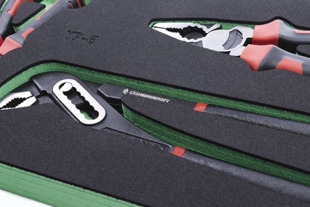 Набор губцевого инструмента Станкоимпорт ложемент, с переставными клещами TP-6