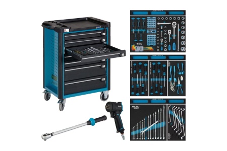 Инструментальная тележка HAZET Assistent 178 N-7 и 145 инструментов 179-7/145