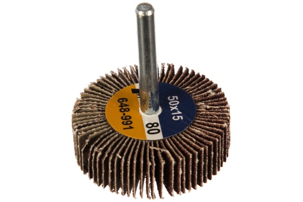 Круг лепестковый с оправкой (50х15мм; P 80) ПРАКТИКА 648-991 Круг лепестковый с оправкой (50х15мм; P 80) ПРАКТИКА 648-991