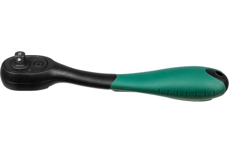 Трещотка для торцовых головок Kraftool EXPERT, Сr-V сталь, 72 зубца, пластиковое покрытие, 1/4" 27796-1/4_z02