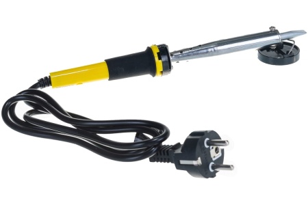 Паяльник с двухкомпонентной рукояткой и долговечным жалом, в комплекте припой и подставка, 100Вт, клин STAYER PROFI 55300-100