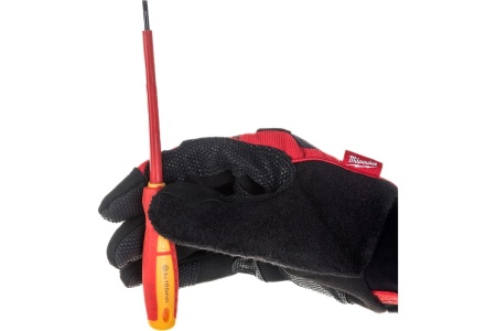 Шлицевая диэлектрическая отвертка Ladina GREPP SL3х100 мм, CrV, двухкомпонентная рукоятка 202-026