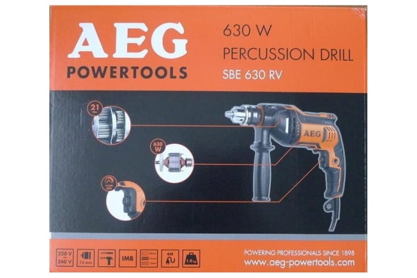 Ударная дрель AEG SBE 630RV 4935459406 Ударная дрель AEG SBE 630RV 4935459406