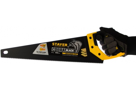 Универсальная ножовка пила Stayer "Cobra BLACK" 400 мм, 7TPI  2-15081-40_z01