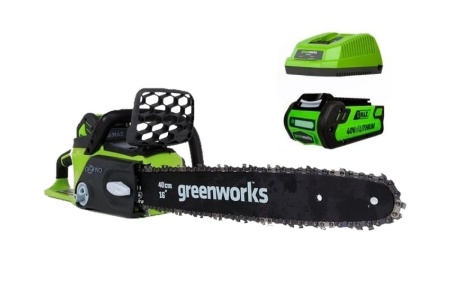 Аккумуляторная бесщеточная цепная пила Greenworks GD40CS40 20077UA