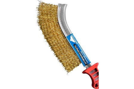 Щетка по металлу vertextools с пластиковой ручкой 1212-01