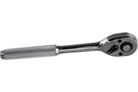 Трещотка с прямой рифленой металлической ручкой ЭВРИКА 1/4 72-зубцовая ER-91472 Трещотка с прямой рифленой металлической ручкой ЭВРИКА 1/4 72-зубцовая ER-91472