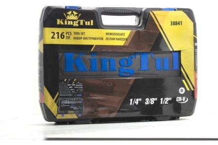 Набор инструментов KINGTUL 216пр. 1/4", 3/8", 1/2" (6гр.) KT-38841 50523