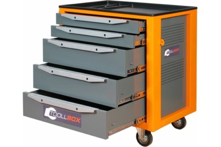Инструментальная тележка Toollbox серии standart TBS-5 RAL 2008 Инструментальная тележка Toollbox серии standart TBS-5 RAL 2008