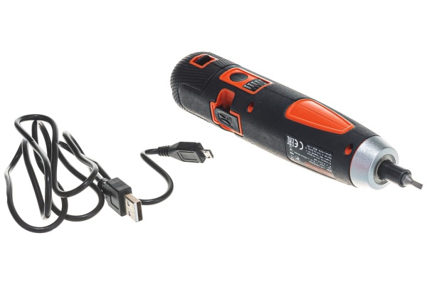 Аккумуляторная отвертка Black&Decker ION + 4 насадки BD40K4-RU