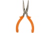 Изогнутые длинногубцы, 160 мм, шлифованные, пластмассовые рукоятки SPARTA Classic 17411