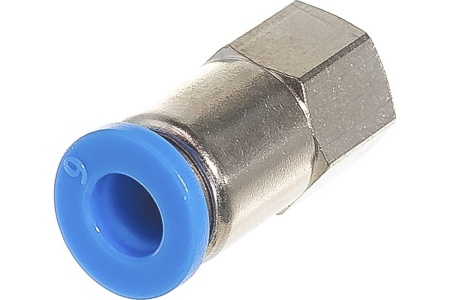 Фитинг для пластиковых трубок (6 мм; 1/8F) ROCKFORCE RF-SPCF06-01