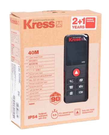 Лазерный дальномер KRESS KI200, 40 м