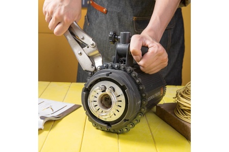 Цепные зажимные клещи DELI dl20018 с фиксатором, 230мм, длина цепи 450мм, регулировочный винт 112000