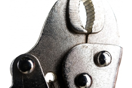 Ручной зажим ТУНДРА полукруглый захват, с фиксатором, 125 мм 2434311