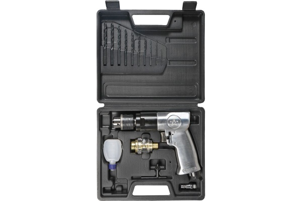 Пневматическая дрель с оснасткой Airline 16 предметов, кейс ATBR102