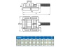 Станочные тиски для сверлильных станков GRIFF серия Q19 100 мм 004442