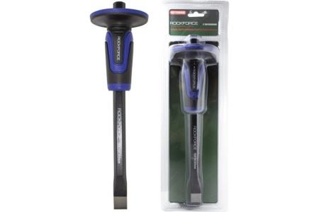 Зубило ROCKFORCE 19 мм, с прорезиненной защитной рукояткой, L-305мм RF-60219305HQ