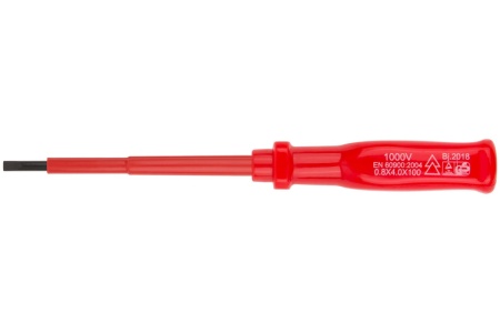 Изолированная отвертка CrV 1000V 4х100 мм FIT 55802