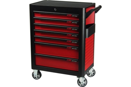 Тележка инструментальная (7 секций, красная, на колесах) JTC S1068