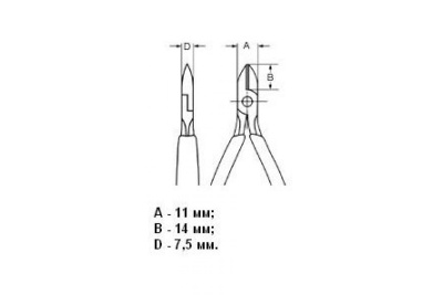 Бокорезы для электроники Knipex KN-7722115ESD