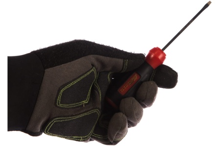 Профессиональная отвертка с противоскользящей рукояткой SL3х75 мм JTC 5447