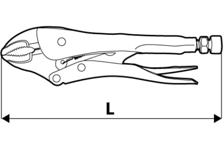Зажимные клещи TOPEX 225 мм 32D856