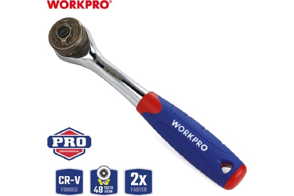 Трещоточный ключ WORKPRO 3/8, 2Х скорость WP271013