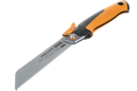 Пила Fiskars тяговая складная PowerTooth 150 мм, 19 зубьев на дюйм 1062932