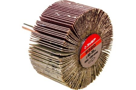 Круг шлифовальный веерный лепестковый на шпильке (30х60 мм; P320) Зубр 36602-320