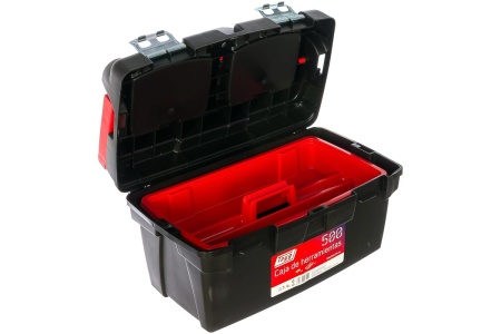 Ящик для инструментов 500x295x270мм, + лоток + 2 съемных органайзера Tayg 165009
