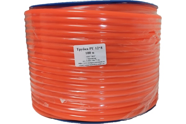 Трубка соединительная PU 12х8 мм, 100 м ЭнергоРесурс 9911010100