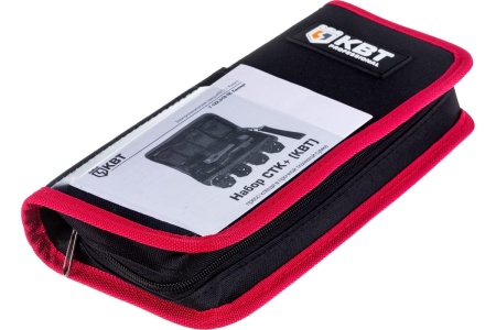 Ручные пресс-клещи КВТ СТК+4, 4 матрицы в сумке 75907