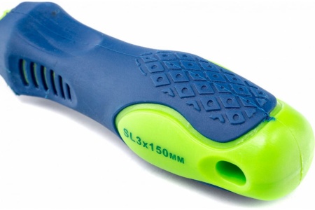 Отвертка СИБРТЕХ SL3x150 мм, CrV, 2-х компонентная рукоятка 11859