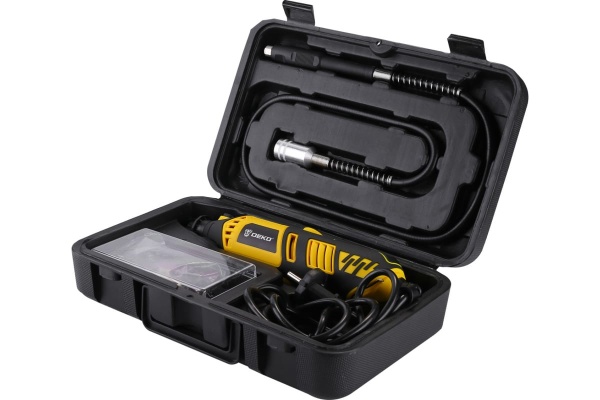 Электрический цифровой гравер 350Вт, набор 43 инструментов DEKO DKRT350E-LCD 43 tools, case 063-1413 Электрический цифровой гравер 350Вт, набор 43 инструментов DEKO DKRT350E-LCD 43 tools, case 063-1413