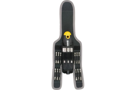 Трещотка Felo Ergonic K 1/4, поворотная, с набором бит в чехле, 16 предметов 06071604