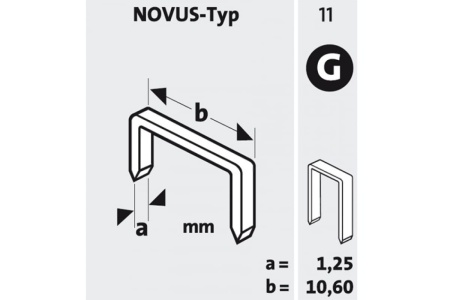 Молотковый степлер Novus J032G 030-0424