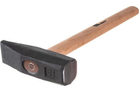 Слесарный молоток 1500 г, квадратный боек, деревянная рукоятка СИБРТЕХ 10223