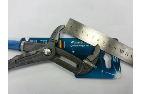 Переставные клещи 260мм, быстрозажимной механизм GROSS Quattro-Gripp 15712 Переставные клещи 260мм, быстрозажимной механизм GROSS Quattro-Gripp 15712