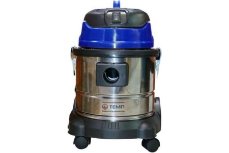 Пылеводосос ТЕМП 15 л, нержавеющий, 220 V, 1200 W TVC15