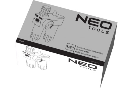 Набор для очистки воздуха фильтр-редуктор-лубрикатор 1/2" металлический корпус NEO Tools 14-734 Набор для очистки воздуха фильтр-редуктор-лубрикатор 1/2" металлический корпус NEO Tools 14-734